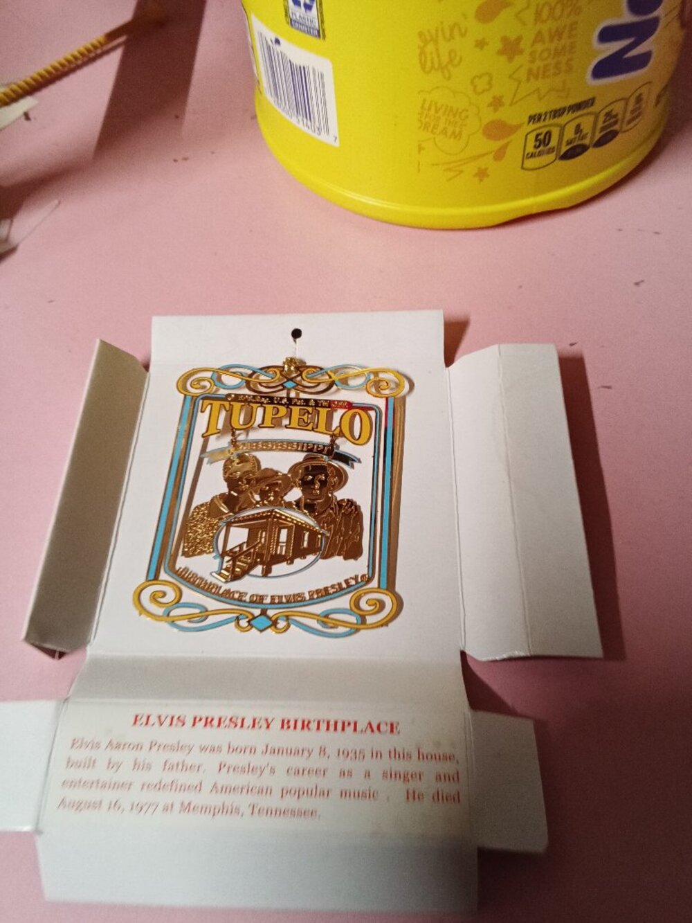 Nation's Treasures Elvis Presley Brass Ornament